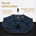 thumbnail image 3 of 2pk EEZ-Y Windproof Golf Umbrellas, Large 58" Canopy, Automatic Open Button, Sturdy Lightweight, 3 of 7