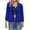 Blue, variant on XWSHYW Womens Coats Fashion Solid Color 3/4 Sleeve Blazer Leisure Slim Fit Business Outfits for Work