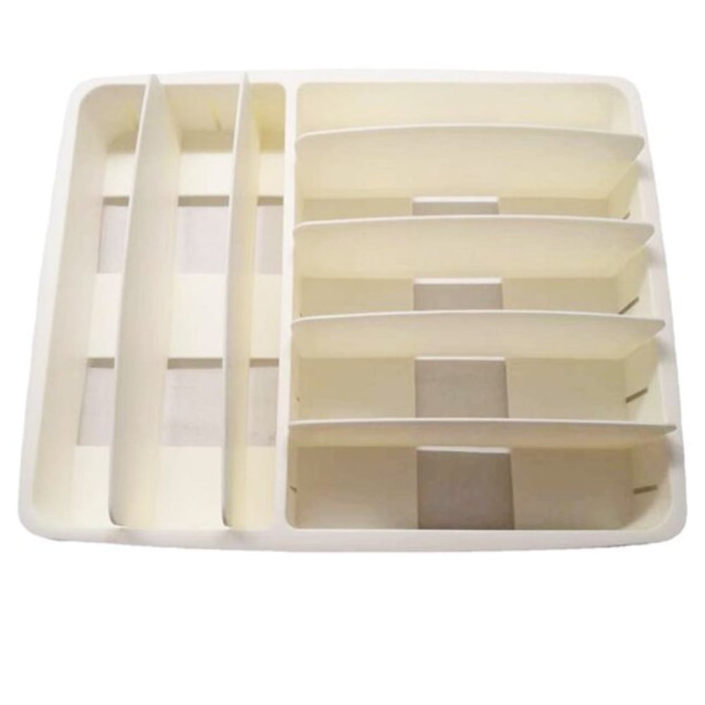 Plastic Kitchen Pot Lid Storage Organizer With Removable Baffle
