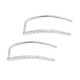 thumbnail image 3 of 925 Simple Bar Silver Earrings Sterling Silver Ear Crawler Studs Cuff ( Gold), 3 of 4