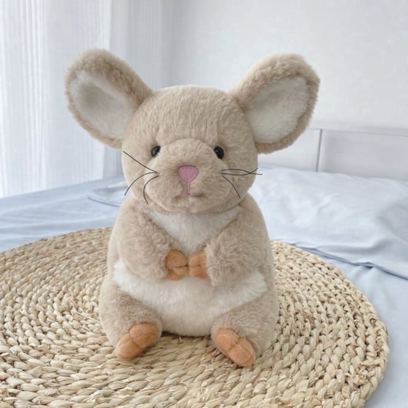Chinchilla Plush Toy Stuffed Animal, Soft Cuddly Cat Kitten Doll, Baby Kids Comfort Companion, Home Decor, Birthday Gifts for Women Girls