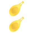 thumbnail image 1 of QualitChoice Silicone Cuillère Repos Résistant à la Chaleur Sachet de Thé Bien Rangé Plat de Cuisson Maison Jaune 2Set, 1 of 6