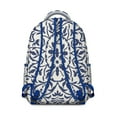 thumbnail image 3 of Artistic Rustic Style School Backpack with Symmetrical Tribal Patterns, Durable Oxford Cloth, Adjustable Straps, Breathable Foam Padding for Student and Student, Great for Sports and Camping, 3 of 5