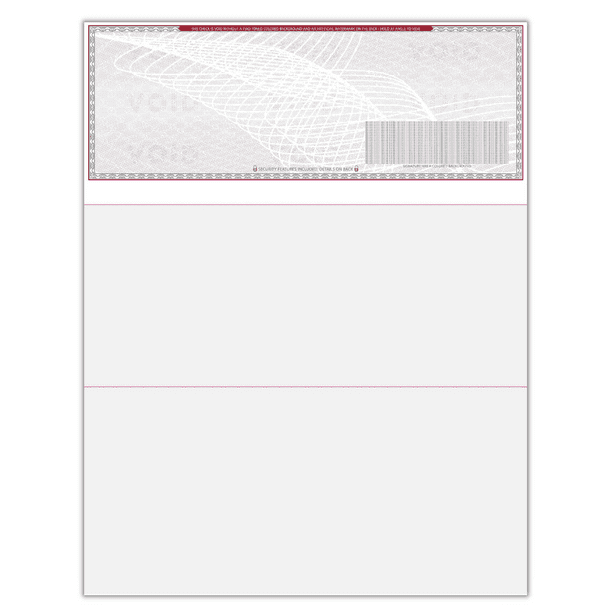 Compuchecks 500 High Security Blank Check Stock Checks on Top Two