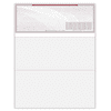 Compuchecks 2000 High Security Blank Check Stock - Checks on Top Two Perforated Vouchers on Bottom Compatible with QuickBooks, & Laser or Inkjet Printers, Check Paper Weight # 70 (Grey/Red Art Deco)