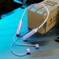 thumbnail image 2 of Auriculares Bluetooth para Teléfono, Montado en el Cuello con Gran Capacidad de Batería Pantalla Digital Deportes Modo de Juego Tarjeta Reproducción de Música Insertable, Auriculares Inalámbricos, 2 of 4