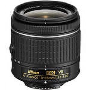 Nikon D5600 24.2 MP DSLR Camera with Nikon AF-P DX NIKKOR 18-55mm f/3.5-5.6G VR Lens and Nikon AF-P DX NIKKOR 70-300mm f/4.5-6.3G ED Lens + 32 GB Sandisk Memory Card +Advanced Bundle(International )