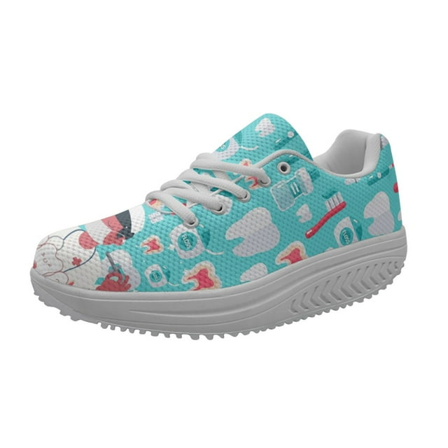 Woman Dental Protection Doctor Pattern Spring Autumn Non-slip Running Shoe Brand Design Lightweight Sneakers Zapatillas de Mujer