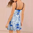 thumbnail image 2 of Santorini Island in The Greece Summer Dresses For Women A-line Dress Sleeveless Dress, 2 of 6