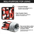 thumbnail image 7 of Red and Black Modern Art Geometric Kitchen Oven Mitt and Pot Holder Sets 2 Pcs for Baking, Cooking and Grilling, Heat Resistant Up To 392 °F, 7 of 7