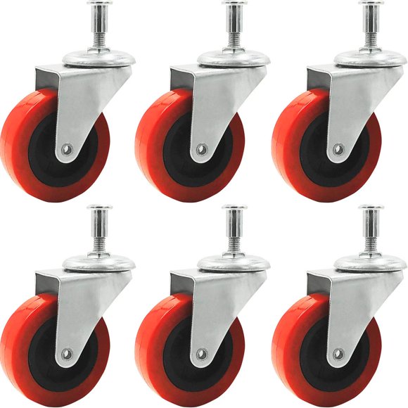 Caster Wheel, paquete de 2 unidades, giratorias de perfil bajo para Creeper Cart