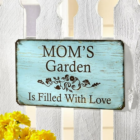 Personalized Garden Metal Sign, 14" x 8" - Walmart.com