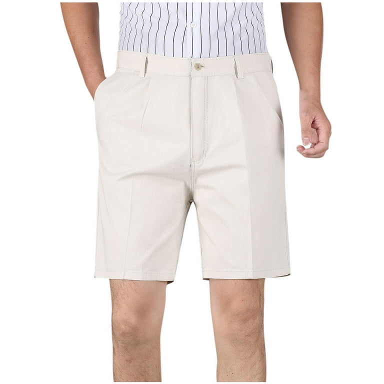 Maean Mens Dress Shorts Big and Tall Cotton Summer Loose Casual Business Work Office Short with Pockets, Men's, Size: 2XL, White Maean Mens Dress Shorts Big and Tall Cotton Summer Loose Casual Business Work Office Short with Pockets, Men's, Size: 2XL, White