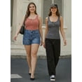 thumbnail image 5 of MOYIKO Women's Sleeveless Henley Tank Tops Ribbed V Neck Button Down T Shirts Summer Slim Fit Tee Tops, 5 of 7
