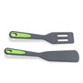 thumbnail image 3 of Kit de silicona de silicona antideslizante Spatulas Kit resistente al calor Sacramistas de huevos fritos Gadgets Alimentos para el hogar Herramientas para hornear Accesorios Gris oscuro Verde 2 piezas Noticed HA010780-01B, 3 of 7