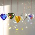 thumbnail image 2 of 3D Hanging Heart Suner Prism Crafts Sunlight Reflection Multi-angle Cutting Process Home Decoration Pendant, 2 of 7
