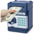 thumbnail image 1 of Caja fuerte para niños de 3 a 12 años, caja fuerte con código, caja fuerte electrónica, cajero automático, hucha, niño, juguete, regalo para niños, azul marino JM, 1 of 5