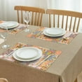 thumbnail image 3 of Pioneer Flower Floral Print Pattern Summer Placemats Table Placemats Set Of 4-Linen Kitchen Washable Placemats Table Mats 12x18 Inch Non-Slip Heat Resistant, 3 of 5