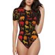 thumbnail image 1 of Fotbe Animal Body de Mujer con Cuello Redondo y Mangas Cortas, Sin Mangas Ajustado, Suave, Cómodo y Básico-X-Large, 1 of 7