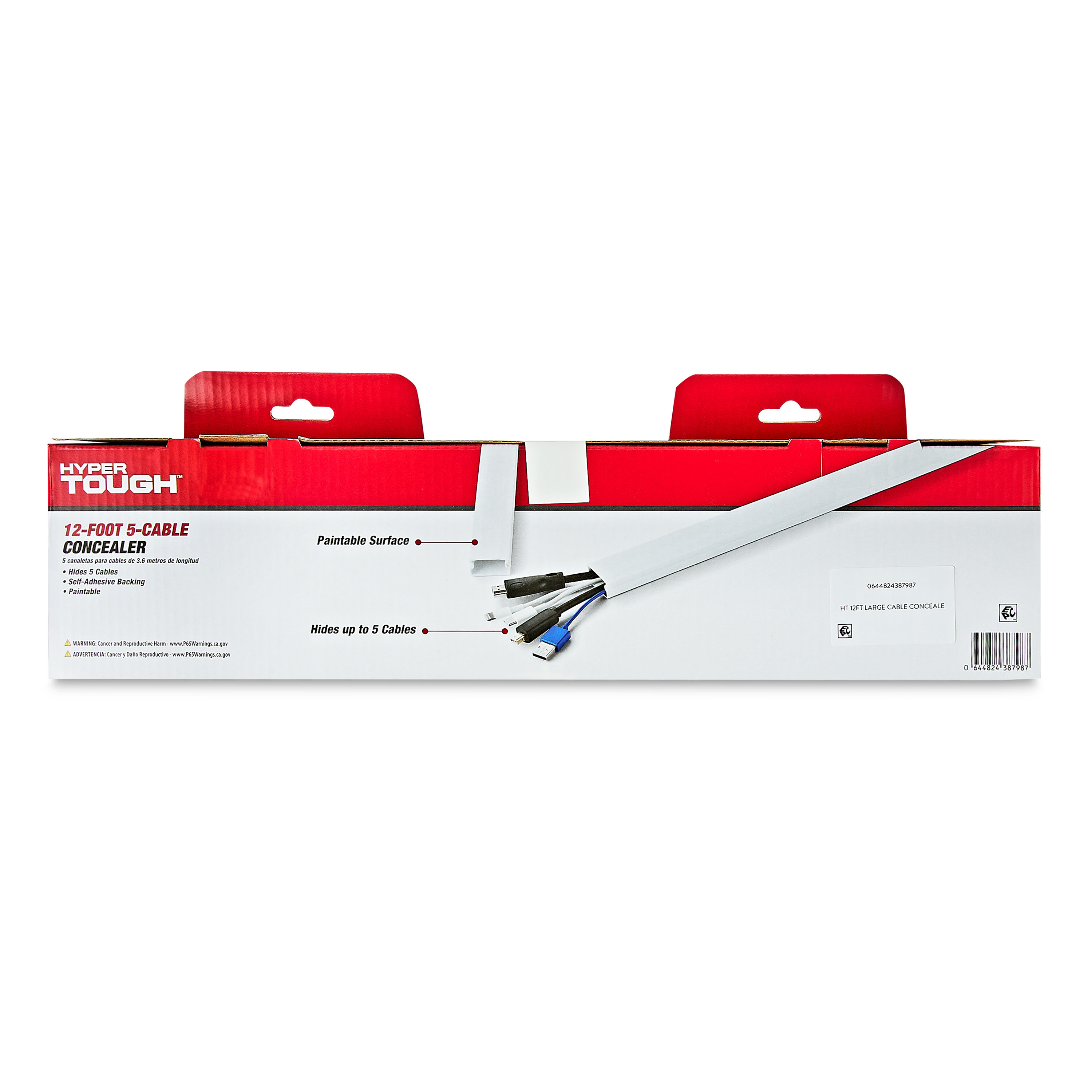 Hyper Tough 5-Cable Concealer PVC, 12 Feet photo 4