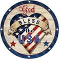 thumbnail image 2 of Hanging Sign Delicate Decorative Colorful Wooden Independence Day Door Sign Pendant for Home, 2 of 8
