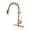 Brushed Gold, variant on Sunrinx Pull Down Kitchen Faucet, Stainless Steel Sink Faucet with 3 Spray Modes & 360° Swivel Spout, Brushed Nickel