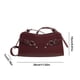 thumbnail image 5 of Bolso Bandolera Sencillo Con Tachuelas para Mujer Diario Niñas Correa Ajustable (), 5 of 5