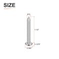 thumbnail image 2 of Uxcell #10x1-1/2" Silver Screws - 25Pack - 304 Stainless Steel Pan Head Phillips Screw, 2 of 7