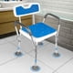 thumbnail image 2 of Medpath Silla de Ducha para Adulto Mayor Banco de Baño Ajustable de Aluminio Soporta hasta 150 kg Color Blanco, 2 of 7