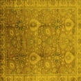 thumbnail image 1 of Ahgly Company Indoor Square Oriental Yellow Industrial Area Rugs, 5' Square, 1 of 4