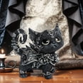 thumbnail image 6 of Mysterious Black Cats Statue, Handcrafted Halloween Decoration With Exquisite Detail, Home Countertop Ornament For Tabletop Display On Dining Table Mantel Or Shelf, 6 of 7