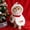 White, variant on TOOLGOOD Enjoying Cat Christmas Costume, Pet Santa Hat with Xmas Clothes for Cats Small Dogs Rabbits, Cat Santa Hat and Red Warm Cloak Coat, New Year Puppy Red Clothes Outfit, Adjustable White M