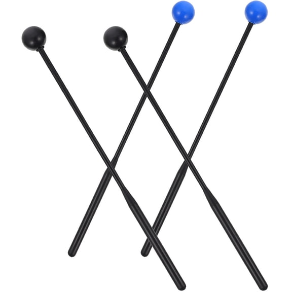 Set of 2 Plastic Rubber Mallets for Xylophone, Marimba, and Percussion Instruments - and Lightweight