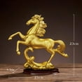 thumbnail image 3 of Estatua de caballo al galope creativa Escultura Figura Animal Resina Arte Feng Shui para A, 3 of 7