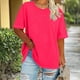 thumbnail image 1 of Xuyuer Womens Plus Size Summer Tops Oversized Short Sleeve Crew Neck Loose Fit Tee Top Flowy Casual Blouses XL-5XL Fashion School Teachers Clothes 2026 Spring Beach Vacation Trendy, 1 of 5