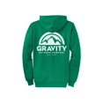 thumbnail image 2 of Gravity Outdoor Co. Zip-Up Hoodie - Kelly - White Logo - 2X-Large, 2 of 2