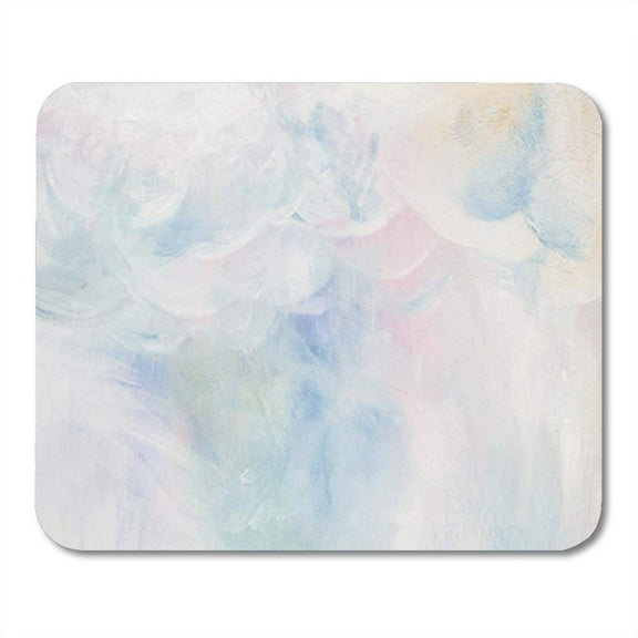 Paint on Canvas Pastel Colors Pale Lots of Space Mousepad Mouse Pad Mouse Mat 9x10 inch