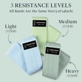 thumbnail image 2 of Bandas de resistencia HIMESPORNER de tela ancha de 3 niveles para entrenamiento, 2 of 8