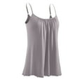 thumbnail image 7 of Youyipin Womens Tops Camisole With Built In Bra Adjustable Strap Tank Top Loose Fit Cami Shirt Summer Tops For Women, 7 of 7