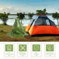 thumbnail image 4 of Manta de emergencia para exteriores, saco de dormir cálido, plegable, aislante, primeros auxilios, refugio seguro, película reflectante de supervivencia, 4 of 6