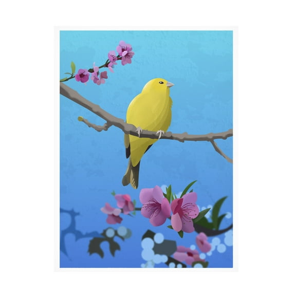 Trademark Fine Art Franco Caballero Goldfinch Canvas Wall Art