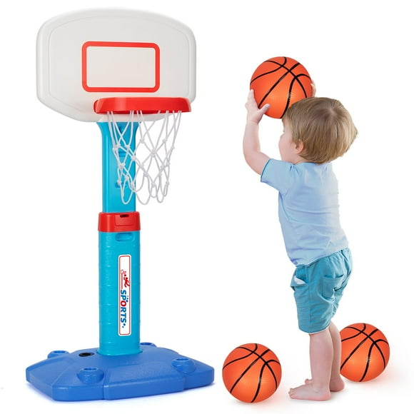 Canasta de baloncesto LACCHOUFEE para interiores y exteriores para niños de 1 a 3 años