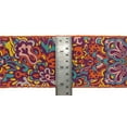 thumbnail image 5 of IBA Indianbeautifulart Pink Floral Kaleidoscope Printed Ribbon&nbsp;Trim&nbsp;9 Yard Velvet Fabric Laces For Crafts Sewing Accessories 3 Inches, 5 of 5