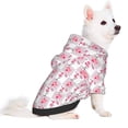 thumbnail image 2 of Gaeub Flamingo On Checkered Dog Hoodie Sweatshirts Warm Dog Clothes for Small Dogs,Puppy and Cat Costume-Small, 2 of 7