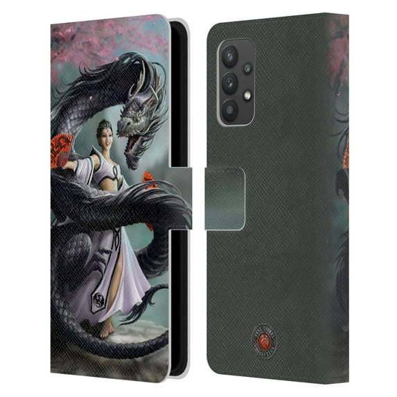 Head Case Designs Officially Licensed Anne Stokes Dragons 3 Dancer Leather Book Wallet Case Cover Compatible with Samsung Galaxy A32 5G / M32 5G (2021)