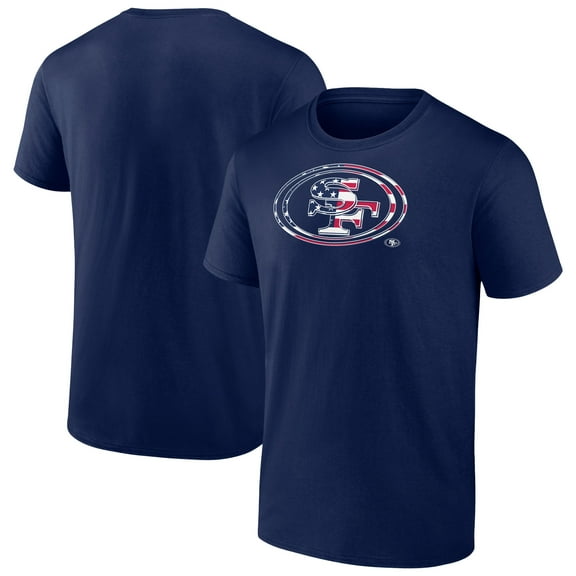 Men's-Fanatics  Navy San Francisco 49ers Big & Tall Americana T-Shirt