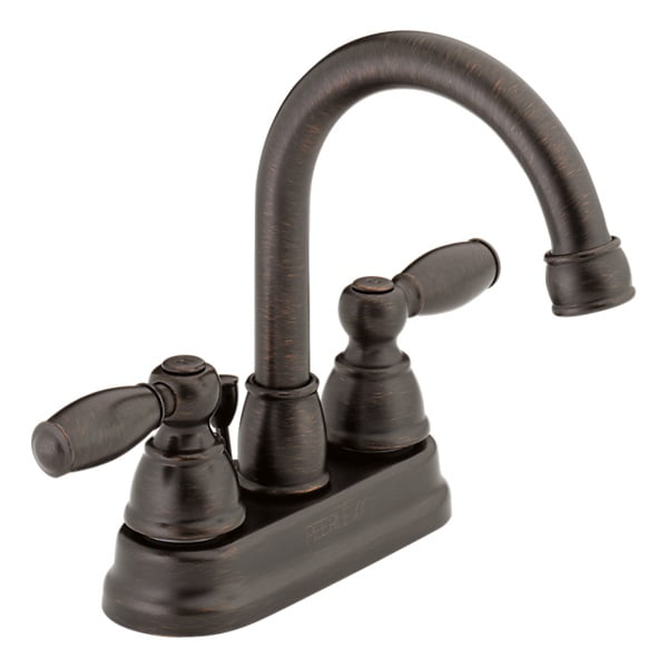 Peerless Apex Centerset Two Handle Bathroom Faucet in Venetian Bronze P299685LF-RB-ECO-W