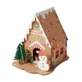 thumbnail image 3 of DIY Christmas Houses Christmas s Kits Room Table Decor Handmade Paper Style A, 3 of 9