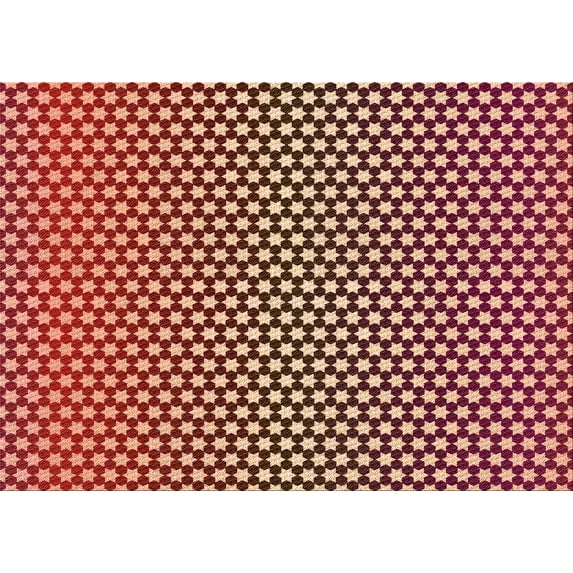 Ahgly Company Indoor Rectangle Patterned Cranberry Red Area Rugs, 8' x 12'
