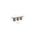 thumbnail image 3 of Room Designs Dining Bench White / Light Grey Contemporary Rectangle, 3 of 3